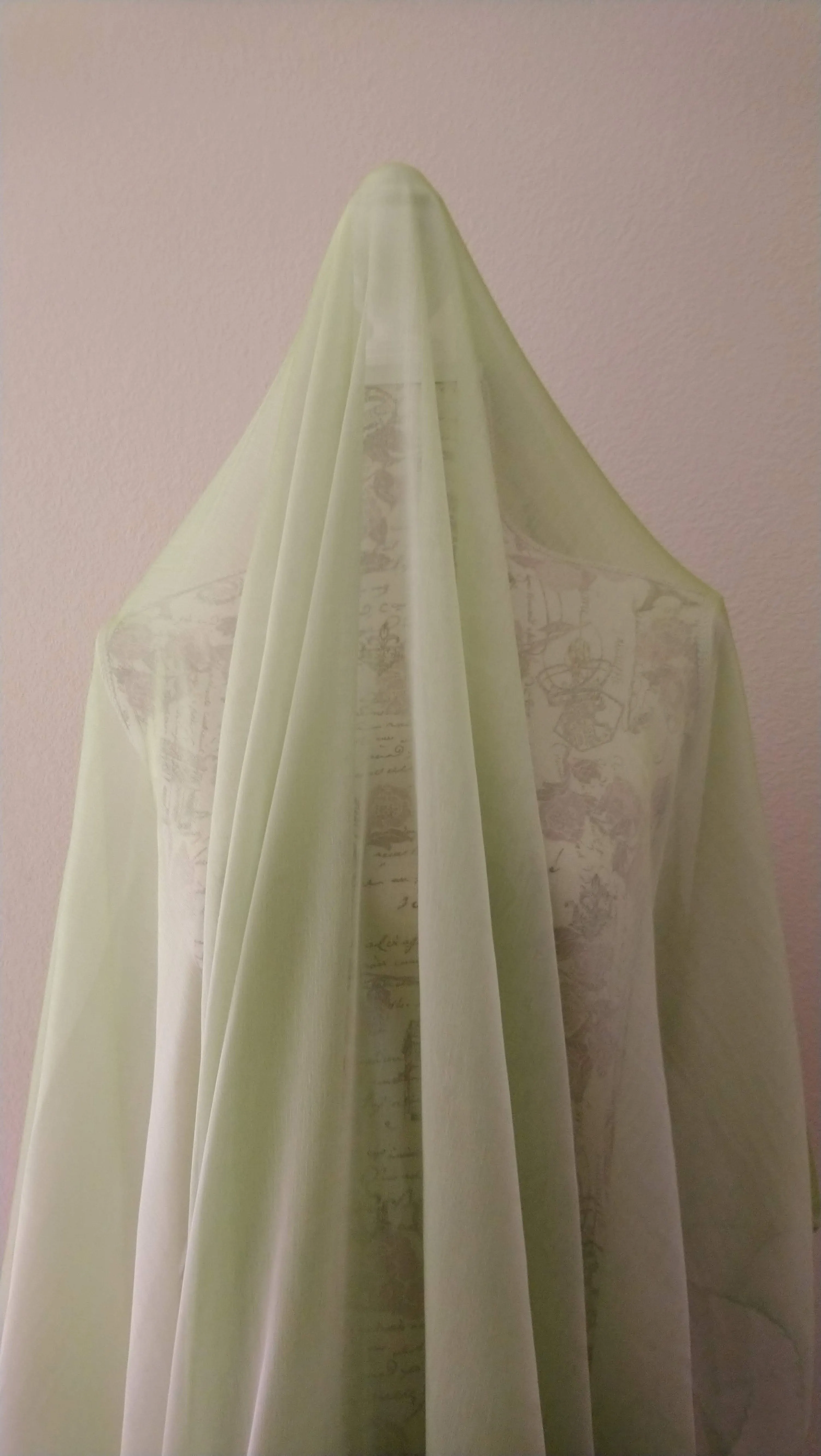 【 Iridescent  moss green & light green Chiffon】Rehearsal long flowy skirt