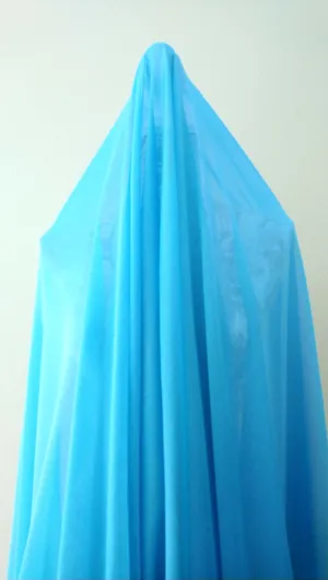 【 Iridescent sky blue Chiffon】Rehearsal long flowy skirt