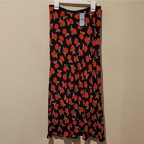❤️ NWT! ANN TAYLOR FLORAL MAXI SKIRT, 0P (25 PETITE)