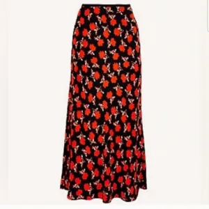 ❤️ NWT! ANN TAYLOR FLORAL MAXI SKIRT, 0P (25 PETITE)