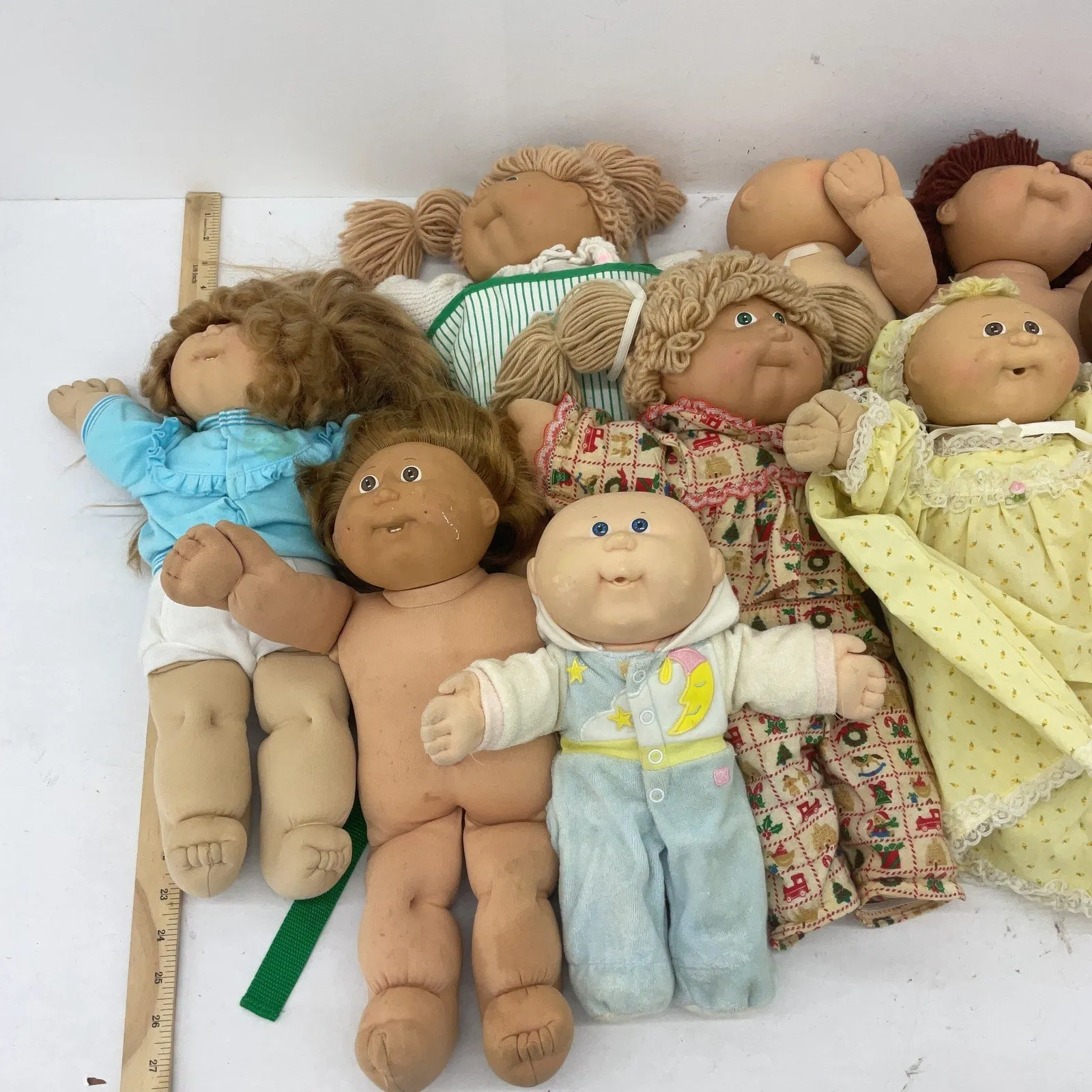14 lbs Cabbage Patch Kids CPK Preowned Baby Dolls LOT Boys Girls Blonde Brunette