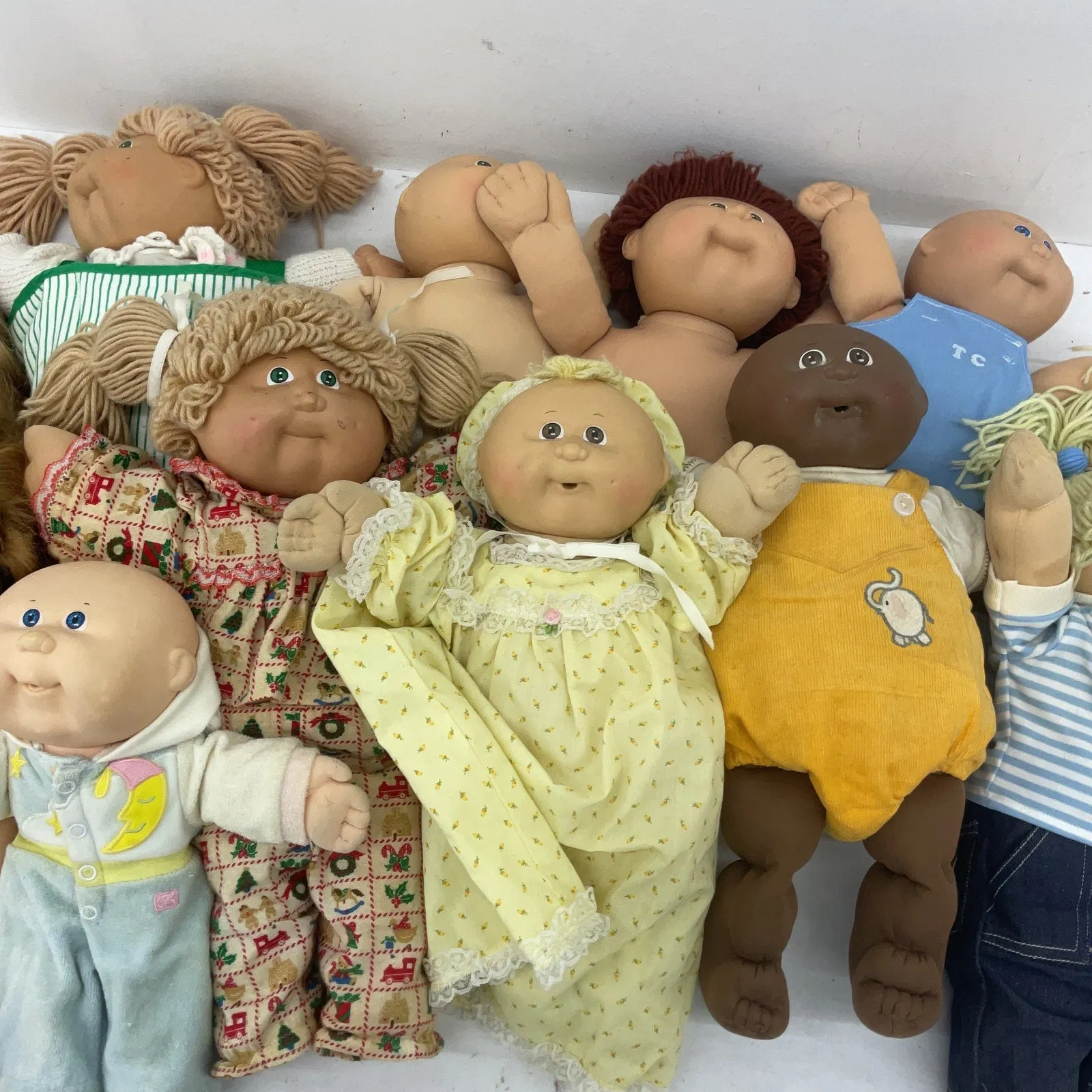 14 lbs Cabbage Patch Kids CPK Preowned Baby Dolls LOT Boys Girls Blonde Brunette