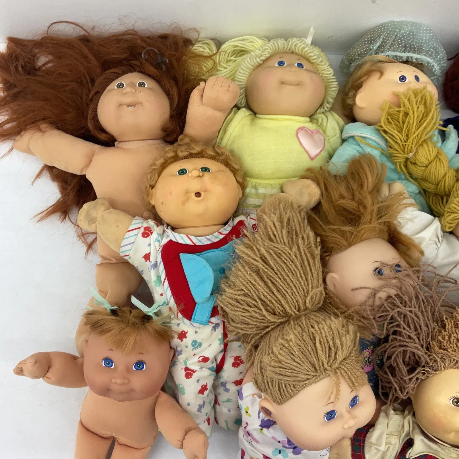 15 lbs Cabbage Patch Kids CPK Preowned Baby Dolls LOT Boys Girls Blonde Brunette