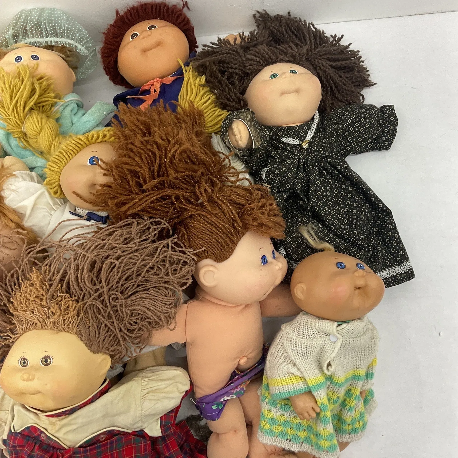 15 lbs Cabbage Patch Kids CPK Preowned Baby Dolls LOT Boys Girls Blonde Brunette
