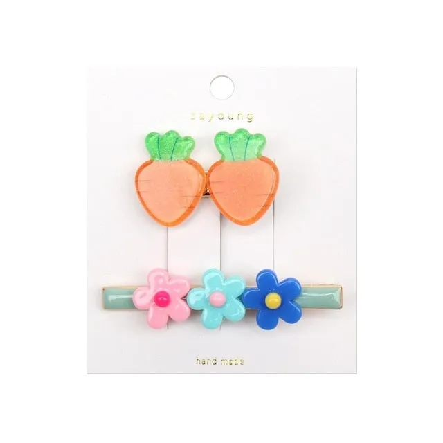 1/5/12 Pcs Shiny Glitter Elastic Hair Band Heart Star Hair Tie Kids Korean Hair Rope Crwon Kawaii Kids Rabbit Hair Accessories