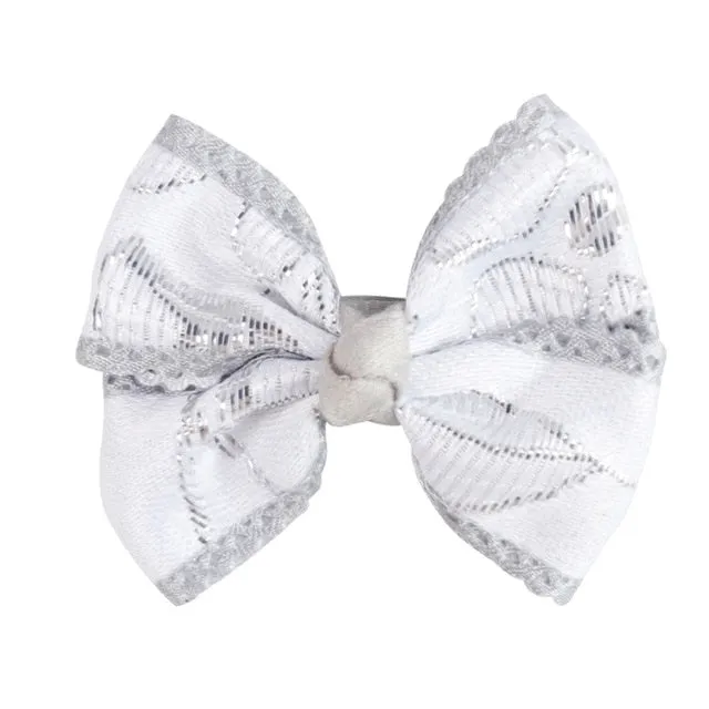 1/5/12 Pcs Shiny Glitter Elastic Hair Band Heart Star Hair Tie Kids Korean Hair Rope Crwon Kawaii Kids Rabbit Hair Accessories
