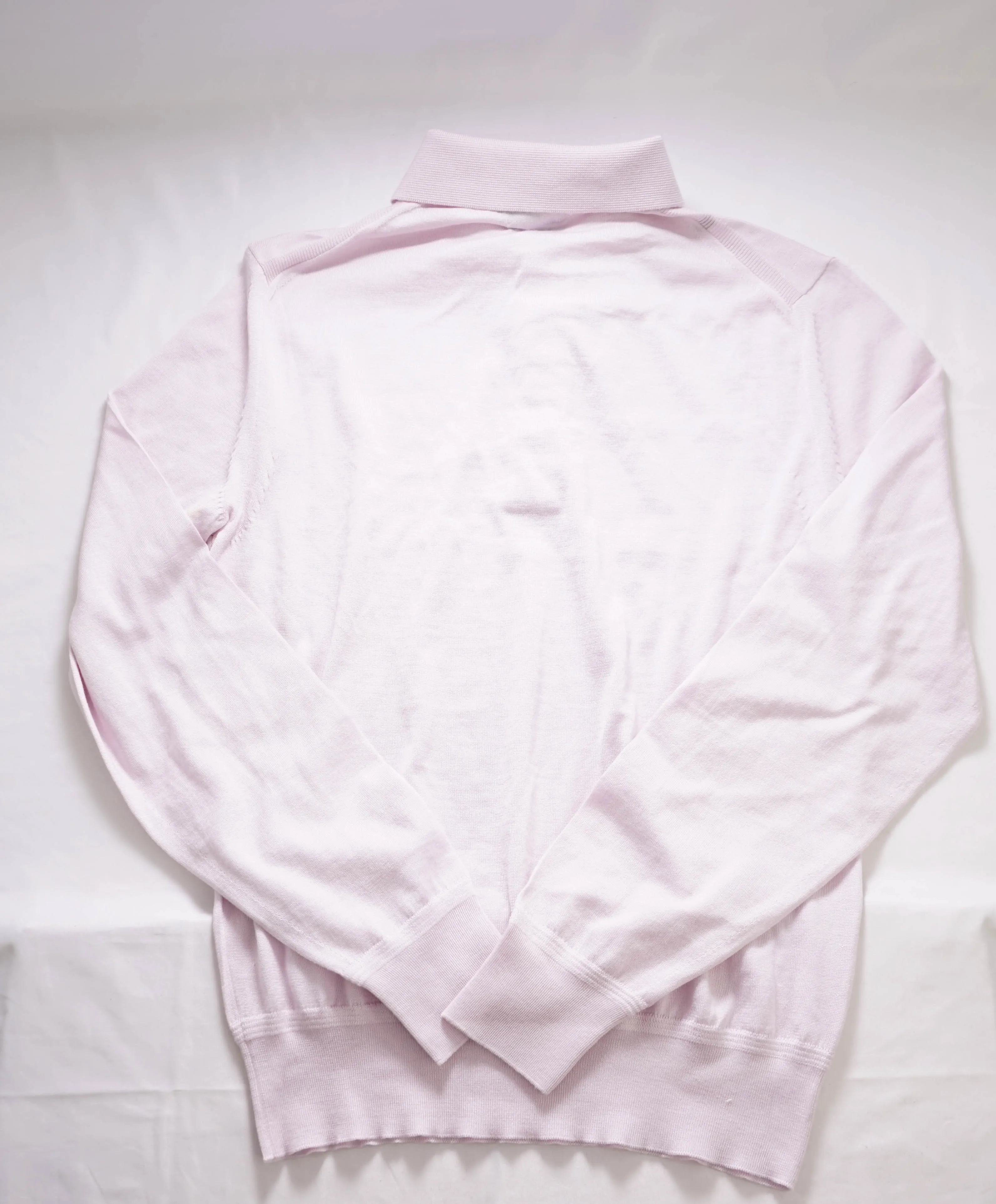 $1,595 TOM FORD-  Dusty Pink/Lavender CAHSMERE/SIlk Polo Sweater - XS(36R)