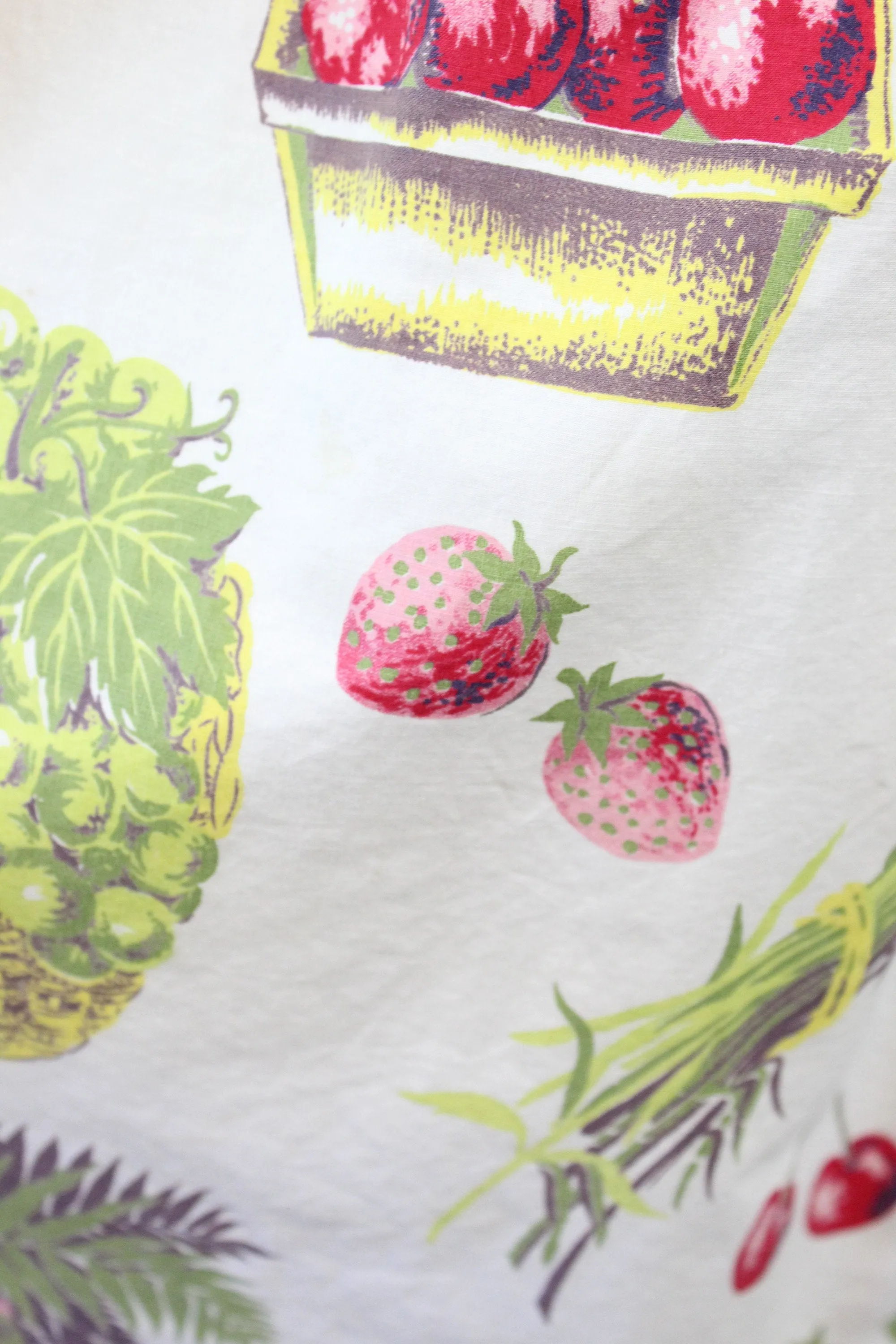 1950s CHERRY pear fruit novelty print skirt xs | new spring summer