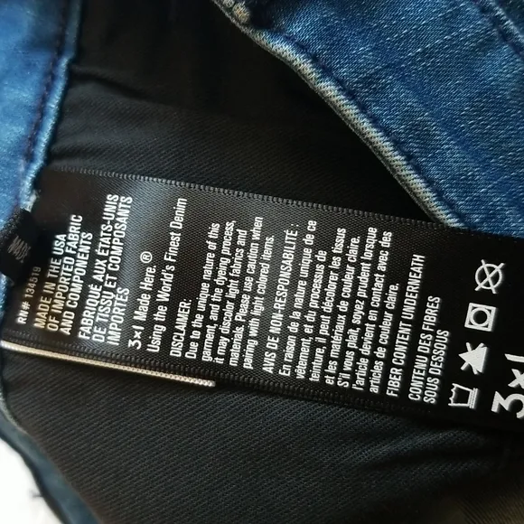 3×1 Crop Pencil Jeans size 27 Stretch Skinny Blue Argos