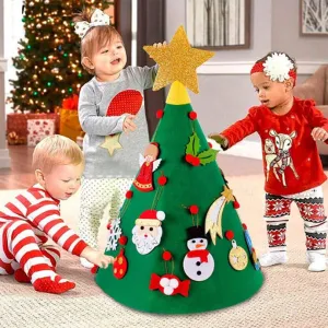 3D DIY Felt Christmas Tree Decorations