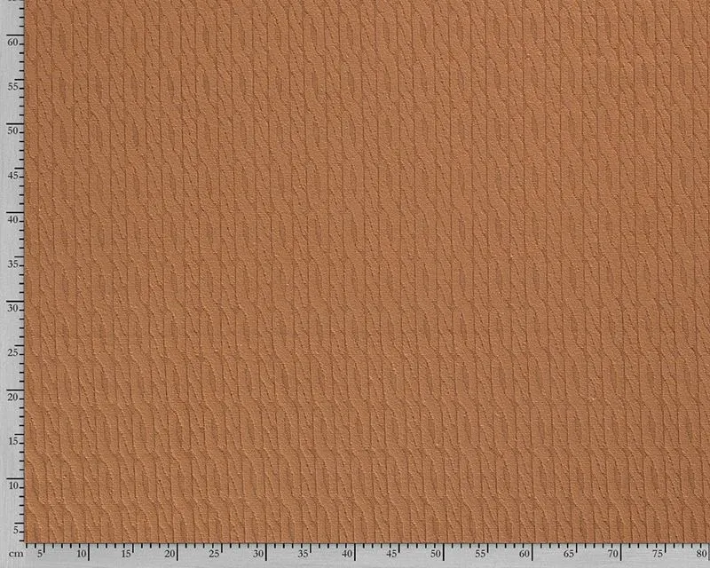 52CM BORDEAUX REMNANT CABLE JUMPER KNIT FABRIC
