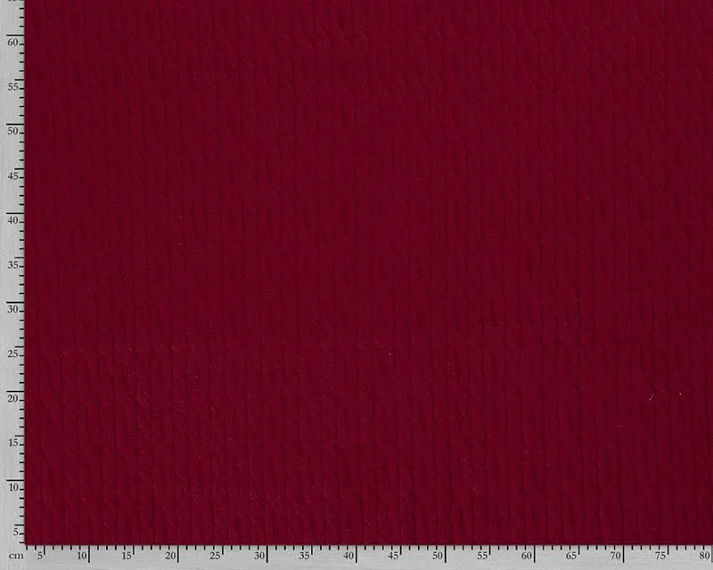 52CM BORDEAUX REMNANT CABLE JUMPER KNIT FABRIC
