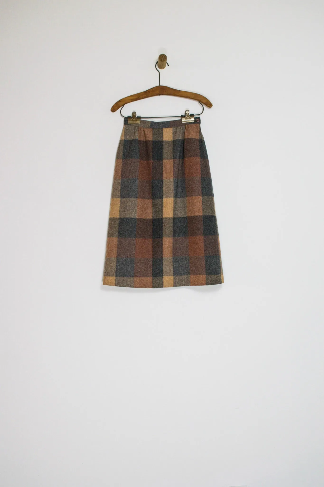 70’s SIR FOR HER PLAID SKIRT WITH POCKETS / 24