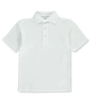 A  Jersey Polo White Short Sleeve