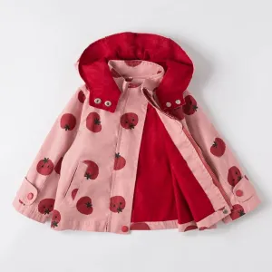 A-line fruit hoodie jacket