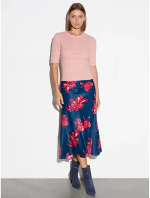 Abby Skirt - Ruby/Navy