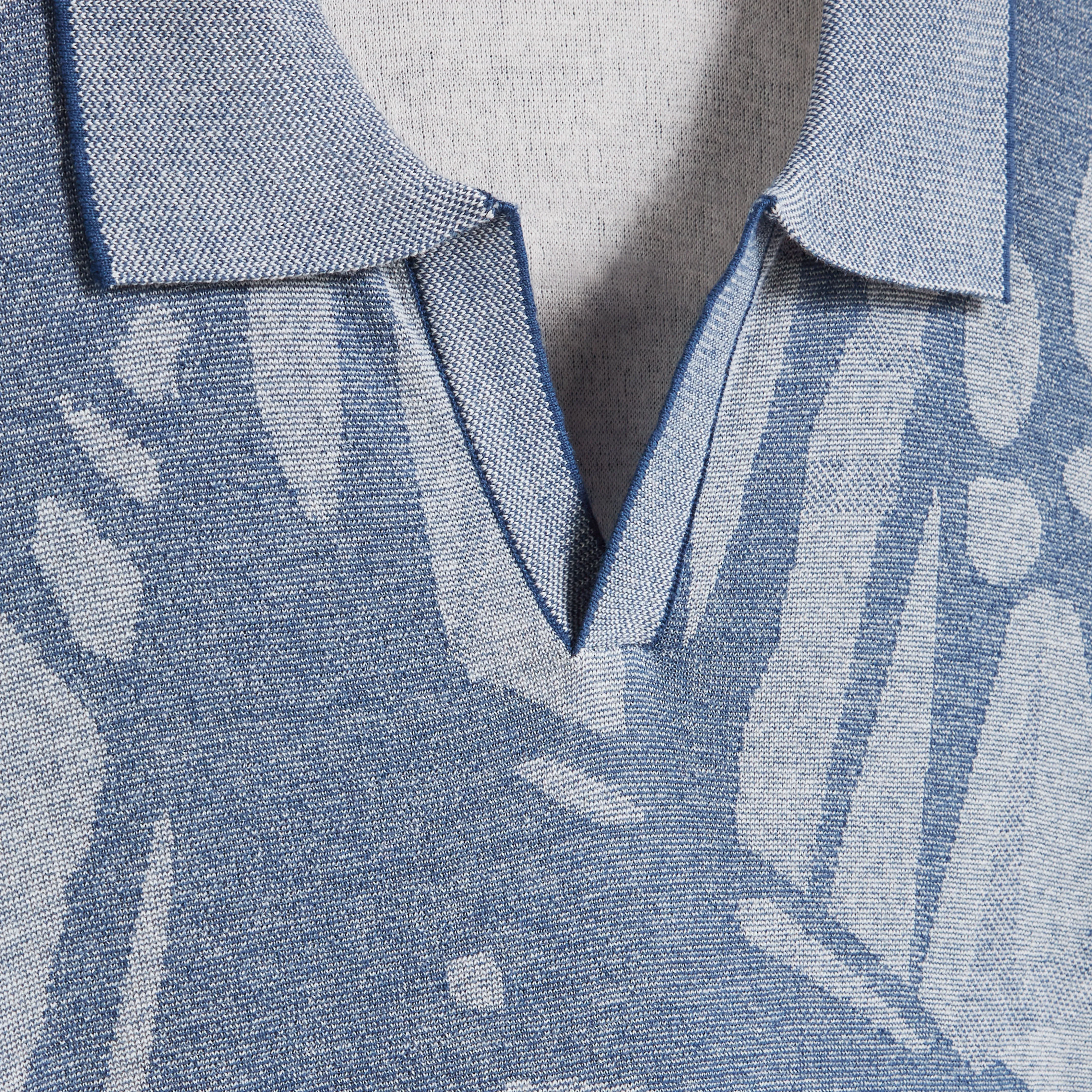 Abstract Print Short Sleeve Johnny Sweater