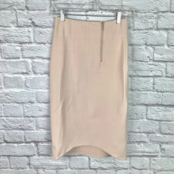 Acne Rene Stretch Baby Pink Pencil Skirt 34