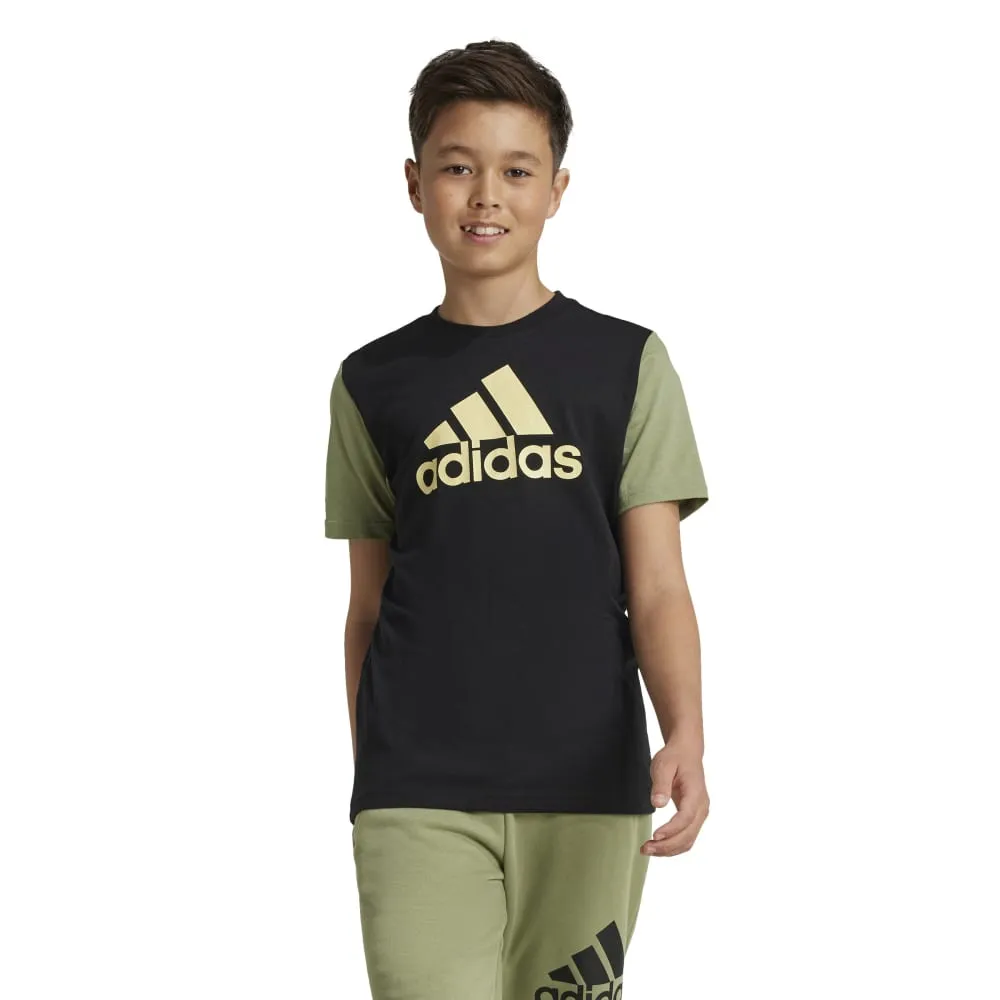 Adidas Kids Essentials Big Logo Colour Block T-Shirt