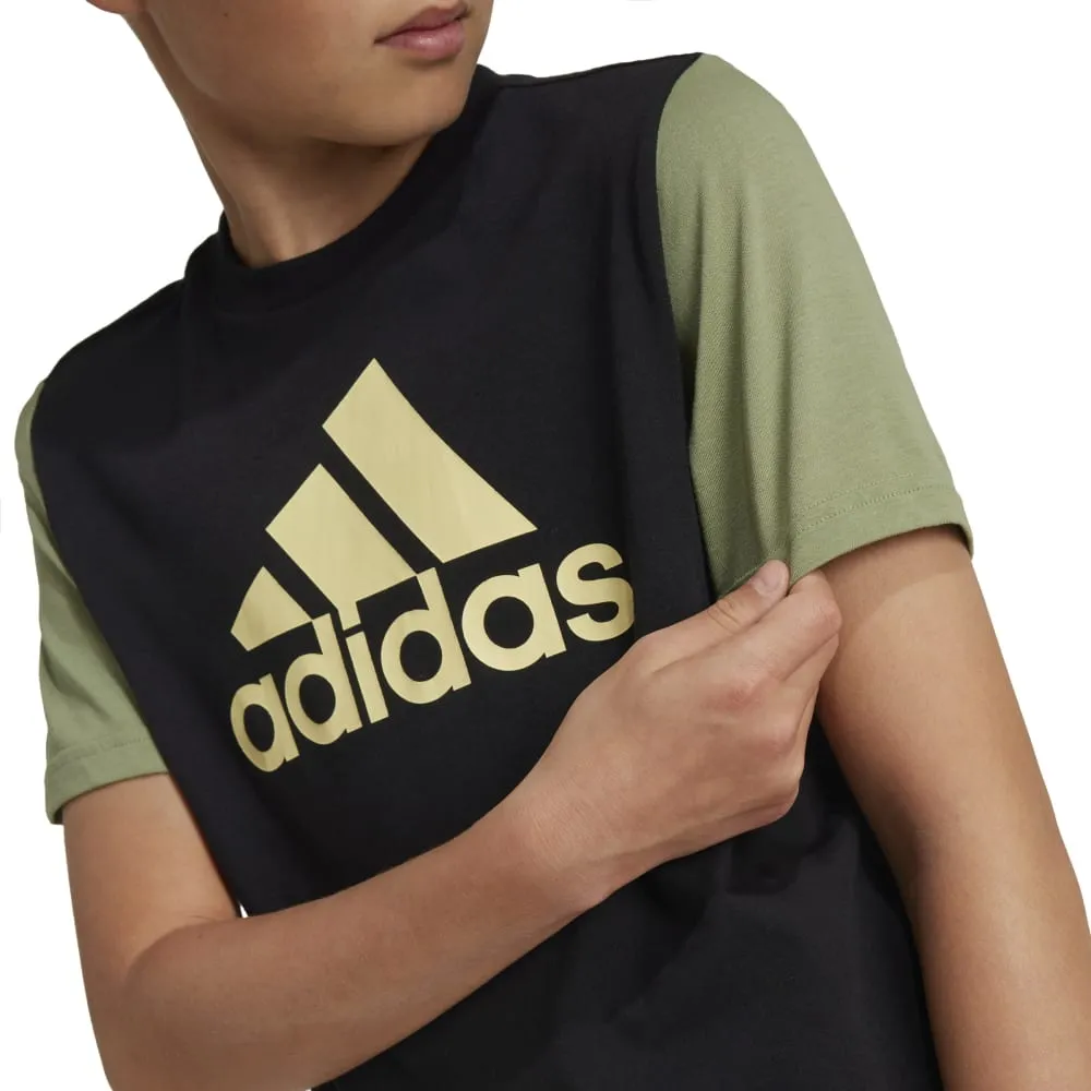 Adidas Kids Essentials Big Logo Colour Block T-Shirt