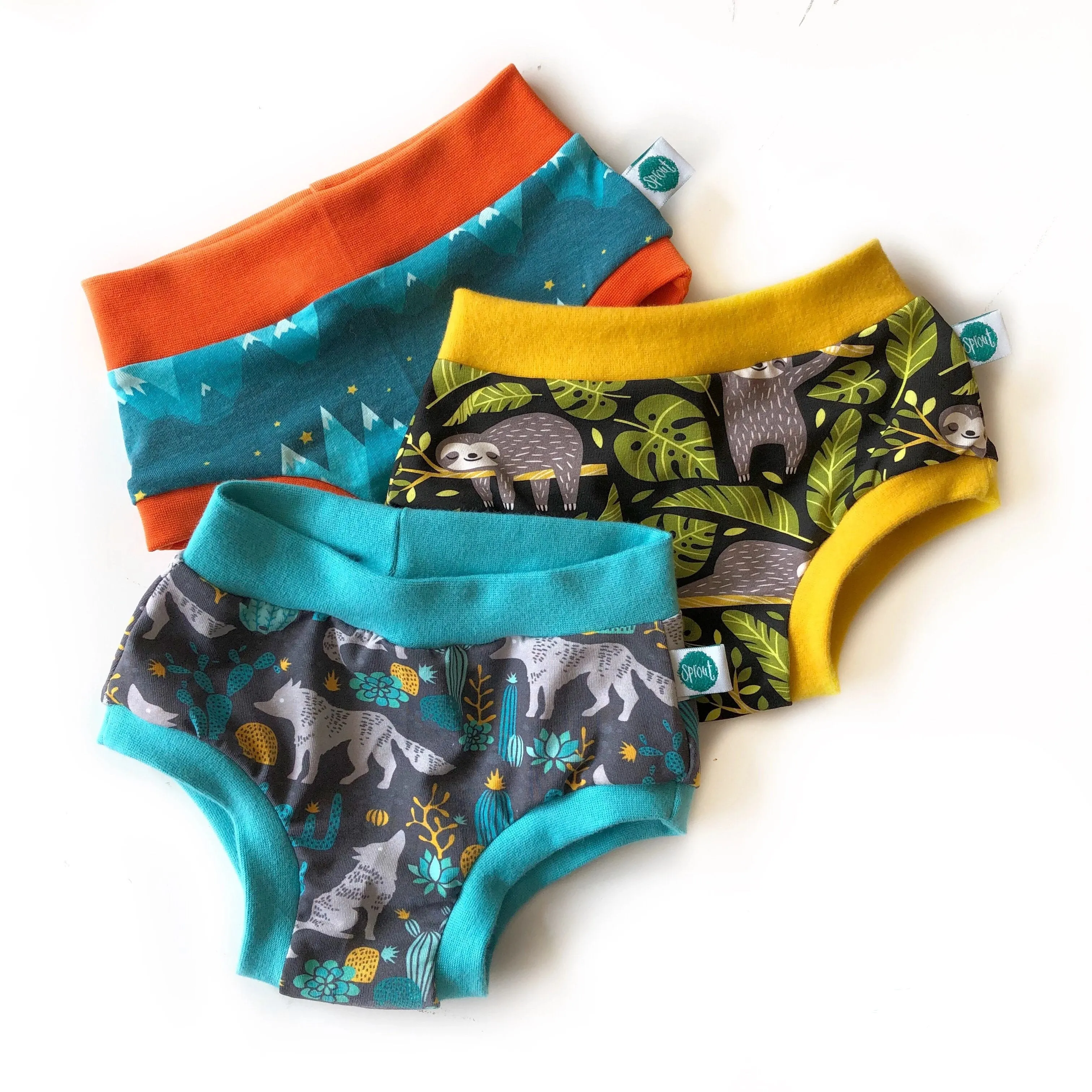 Age 3-4 Children's Unisex Organic Pants - Mixed Pack of 3 | Ethical Kids Underwear