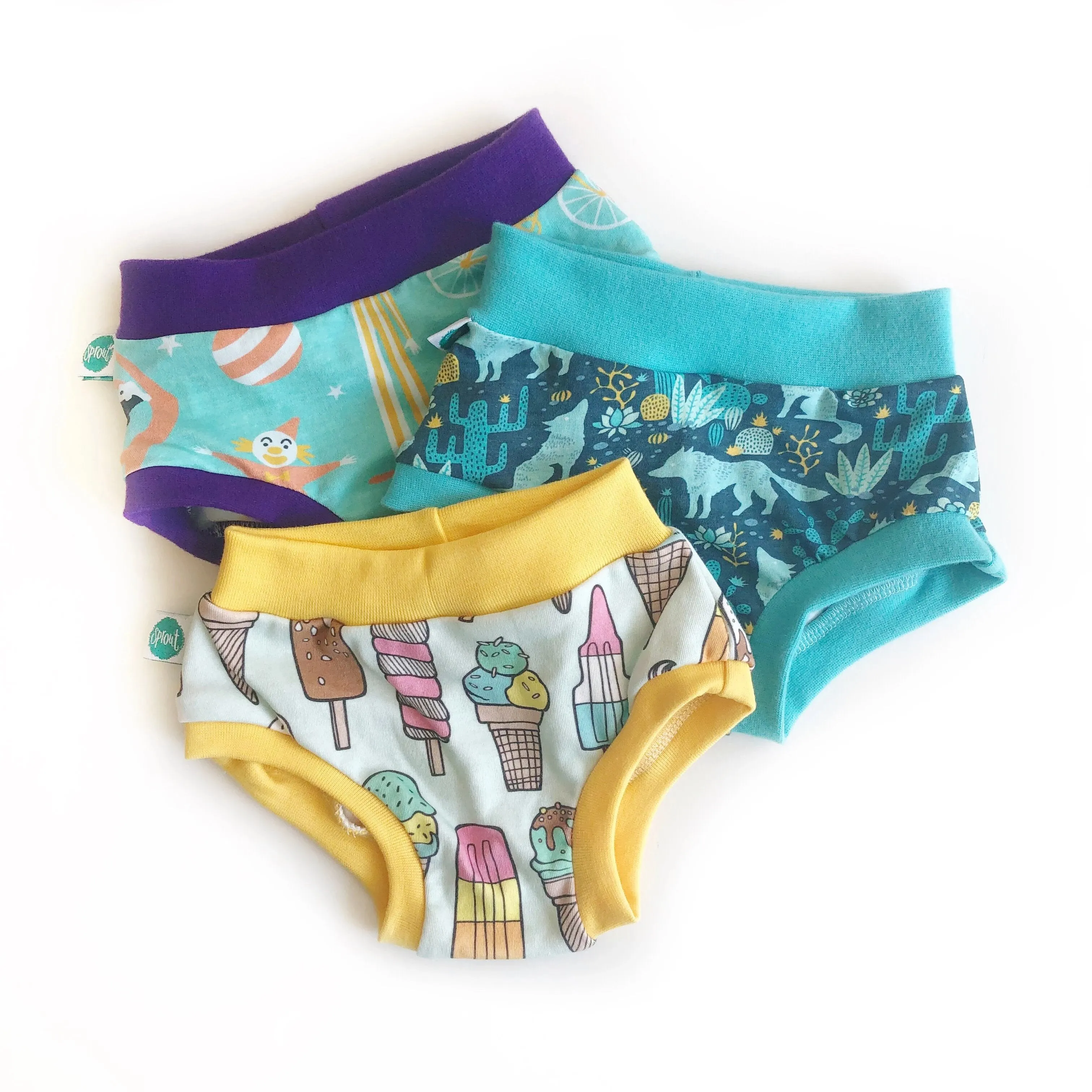Age 7-8 Children's Unisex Organic Pants - Mixed Pack of 3 | Ethical Kids Underwear