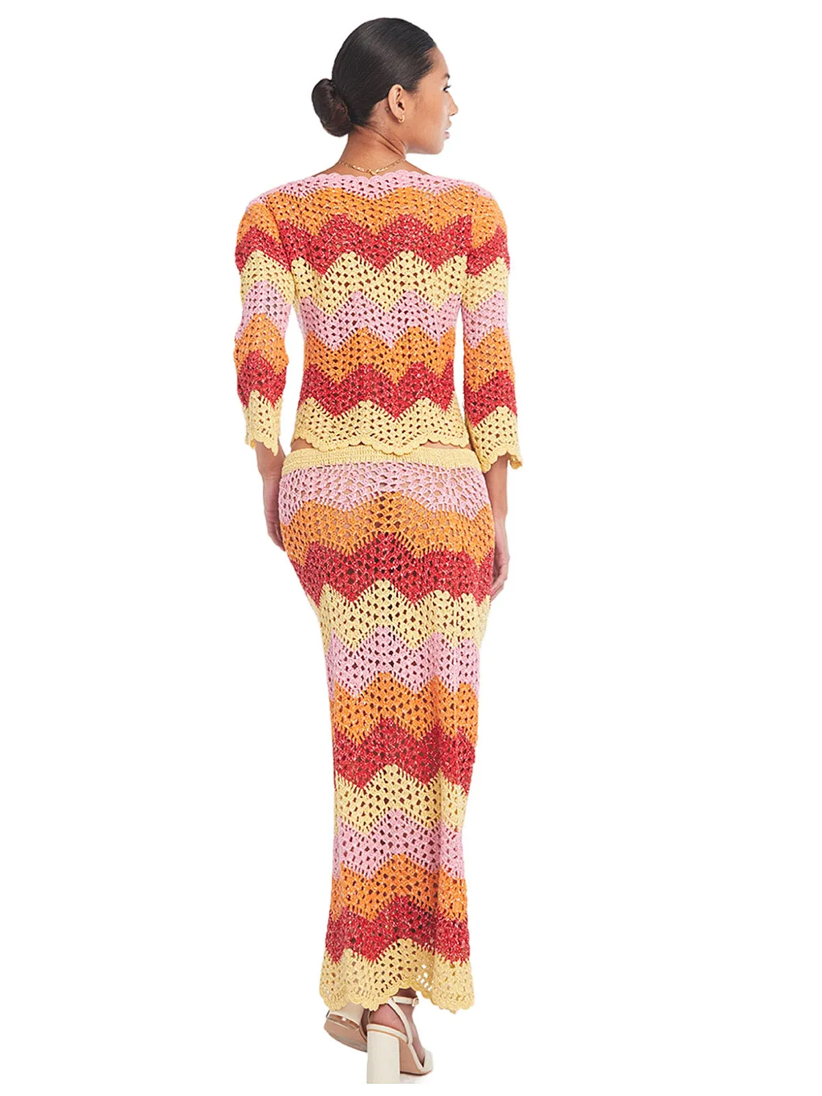 Agnes Crochet Blouse-Agnes Crochet Skirt ::RET
