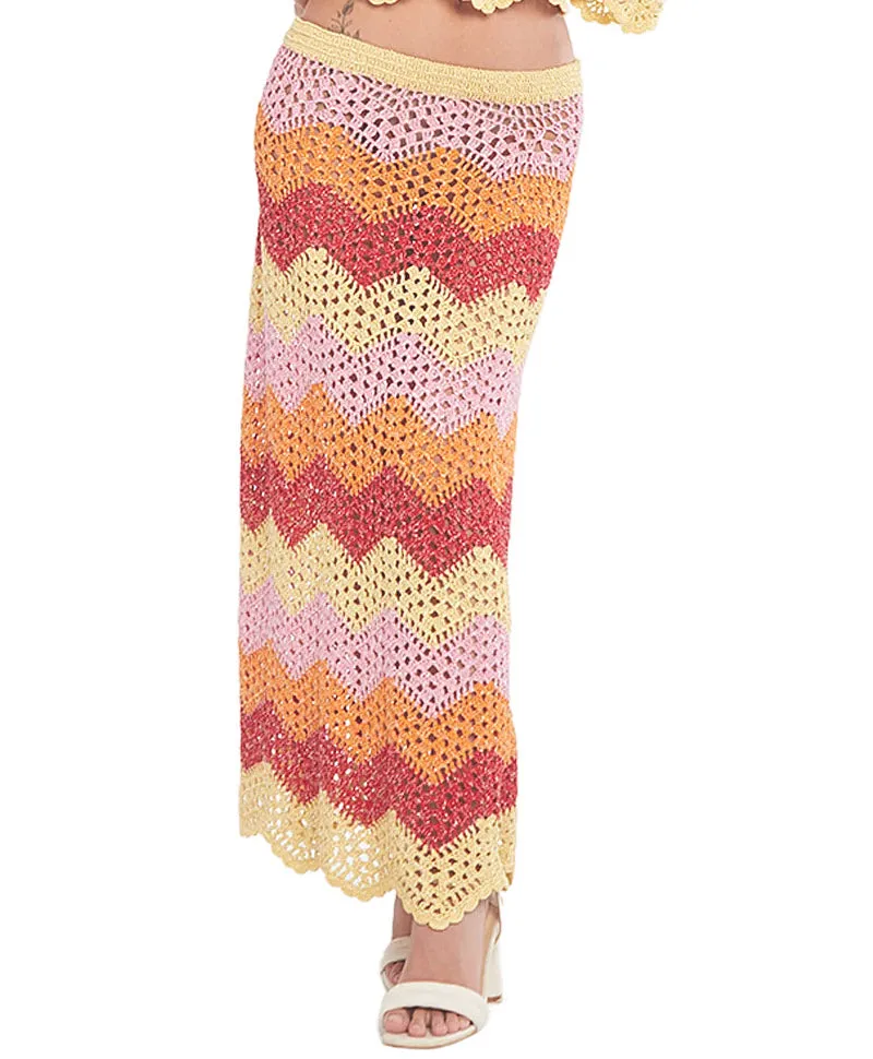 Agnes Crochet Blouse-Agnes Crochet Skirt ::RET