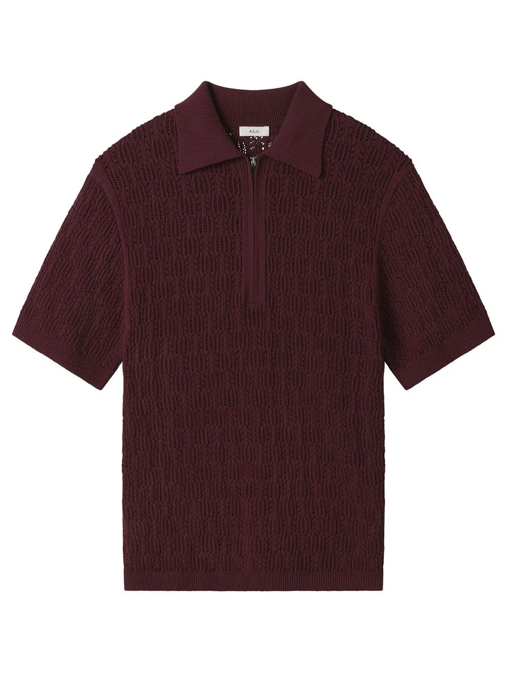 A.L.C. Reed Top in Burgundy