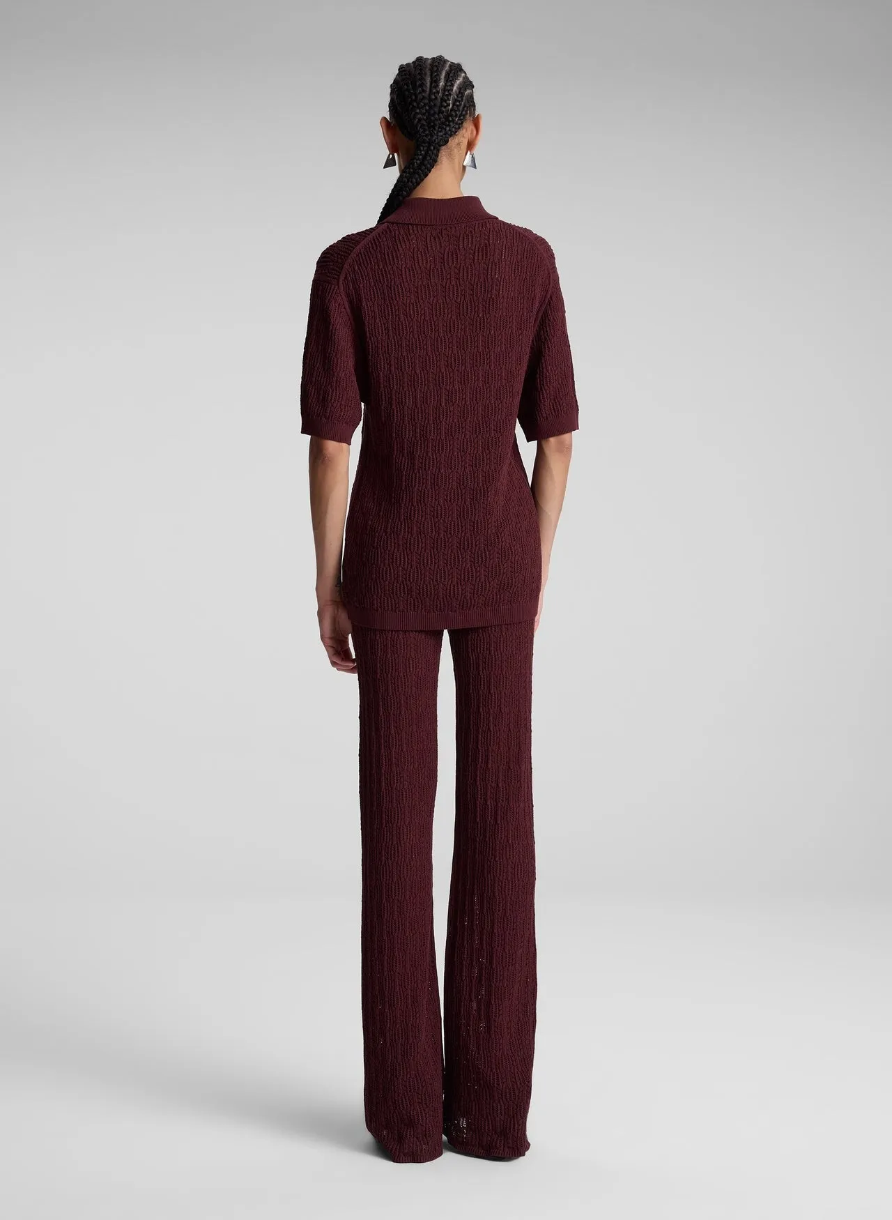 A.L.C. Reed Top in Burgundy