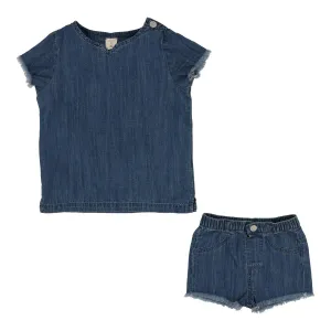 Analogie Boys Fringe Set - Dark Wash (Lightweight Denim Collection)