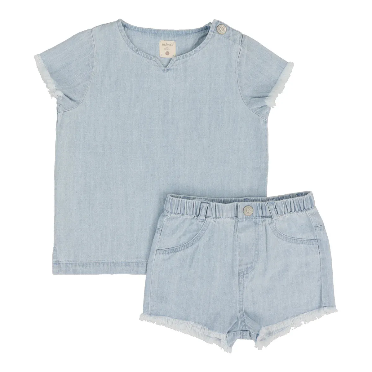 Analogie Boys Fringe Set - Light Wash (Lightweight Denim Collection)