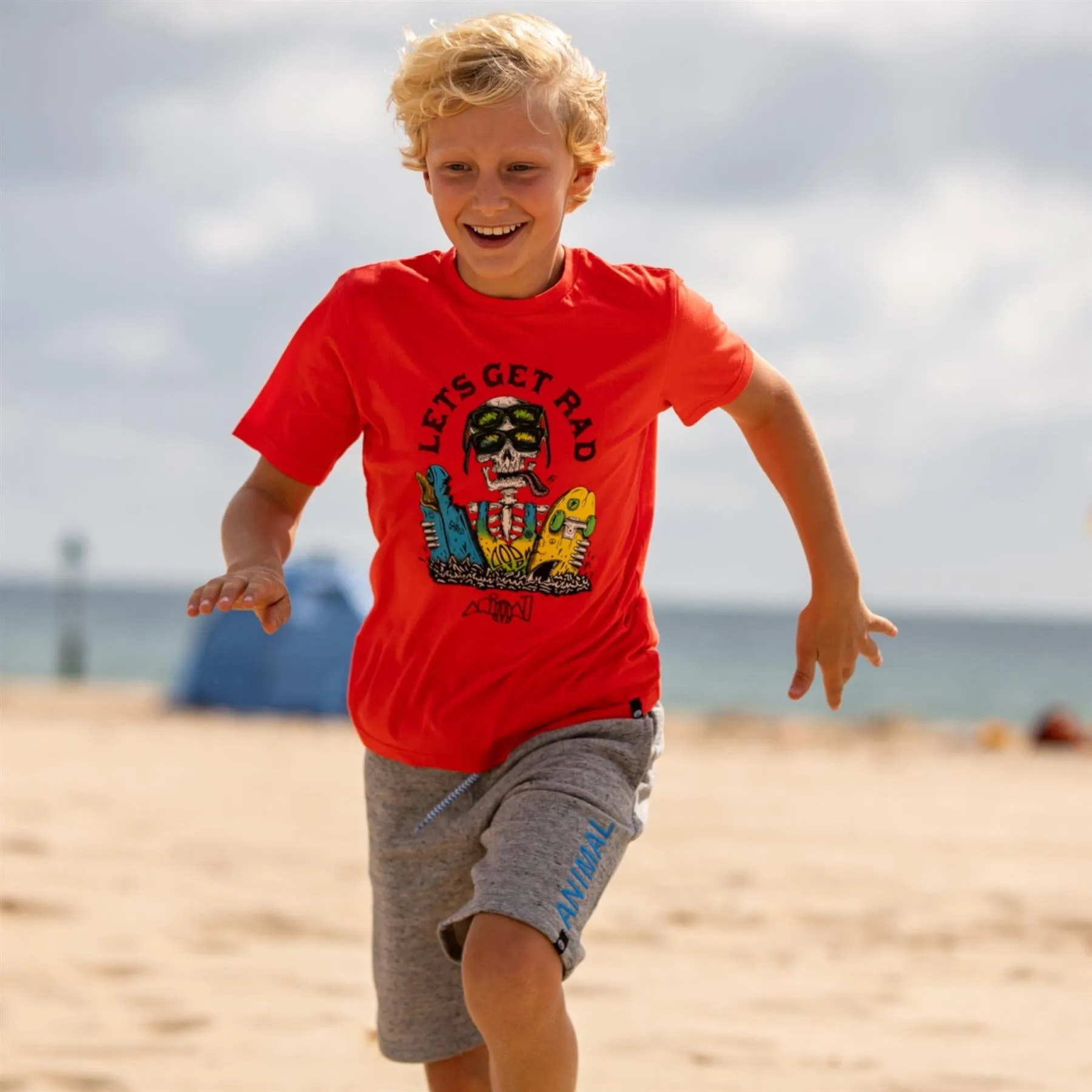 Animal Kid's Get Rad T-shirt | Watermelon Red