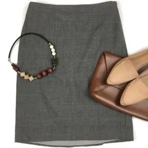 Ann Taylor Subtle Plaid High Waisted Pencil Skirt