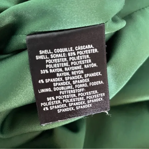 Anthropologie HD Paris Flounce Hem Skirt green size 10