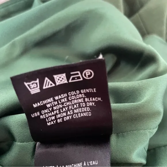 Anthropologie HD Paris Flounce Hem Skirt green size 10