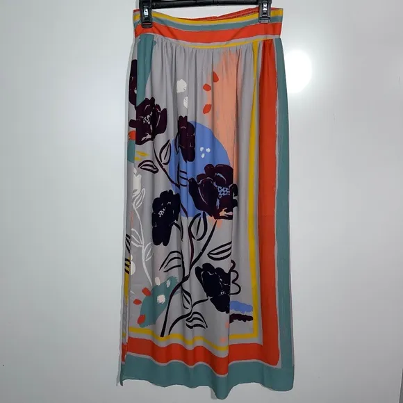 Anthropologie Maeve Floral Travel Maxi Skirt Size Small