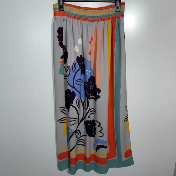 Anthropologie Maeve Floral Travel Maxi Skirt Size Small
