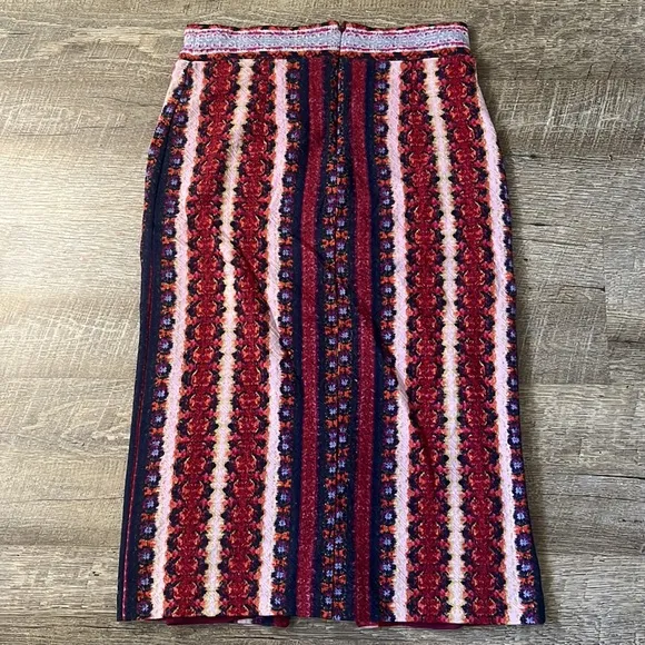 Anthropologie Maeve Marala Floral Stretch Pencil Skirt Size Small