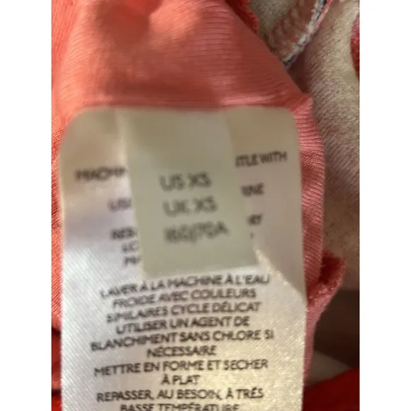 Anthropologie XS Maeve Slim Fit Midi Skirt Red Pencil Stretch