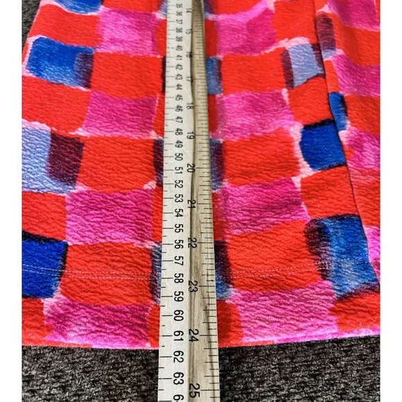 Anthropologie XS Maeve Slim Fit Midi Skirt Red Pencil Stretch
