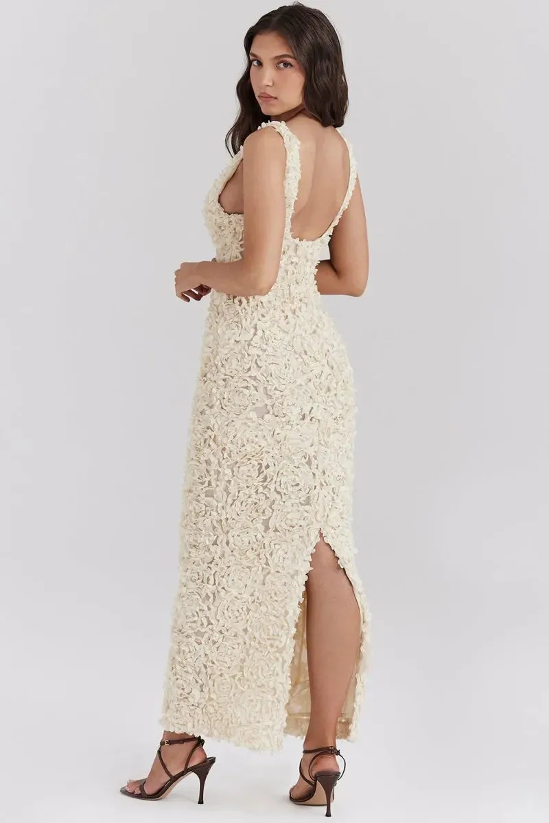 Arelith Glamour A-Line Floral Maxi Dress