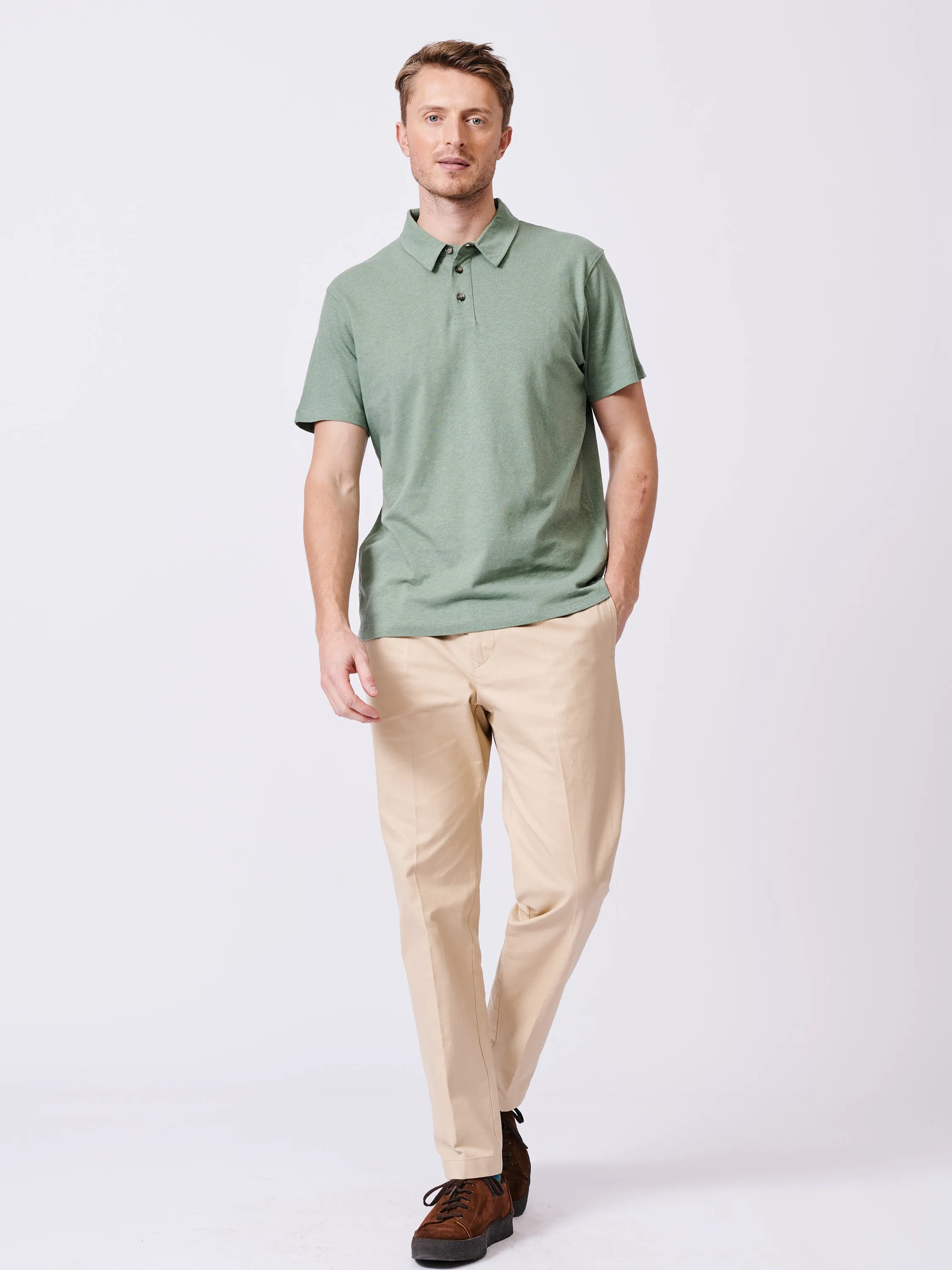 Arnold Cotton Linen Polo