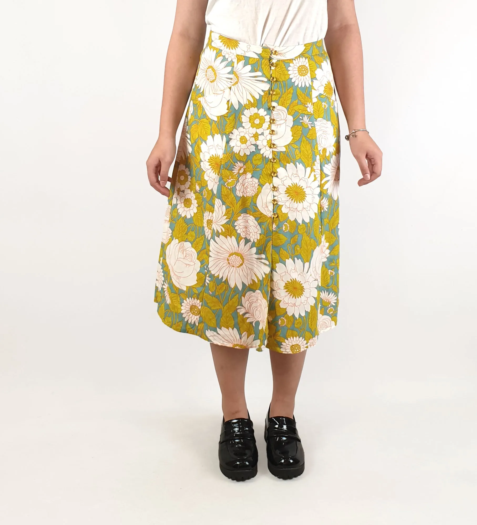Asos vintage 60s style flower print skirt size UK6