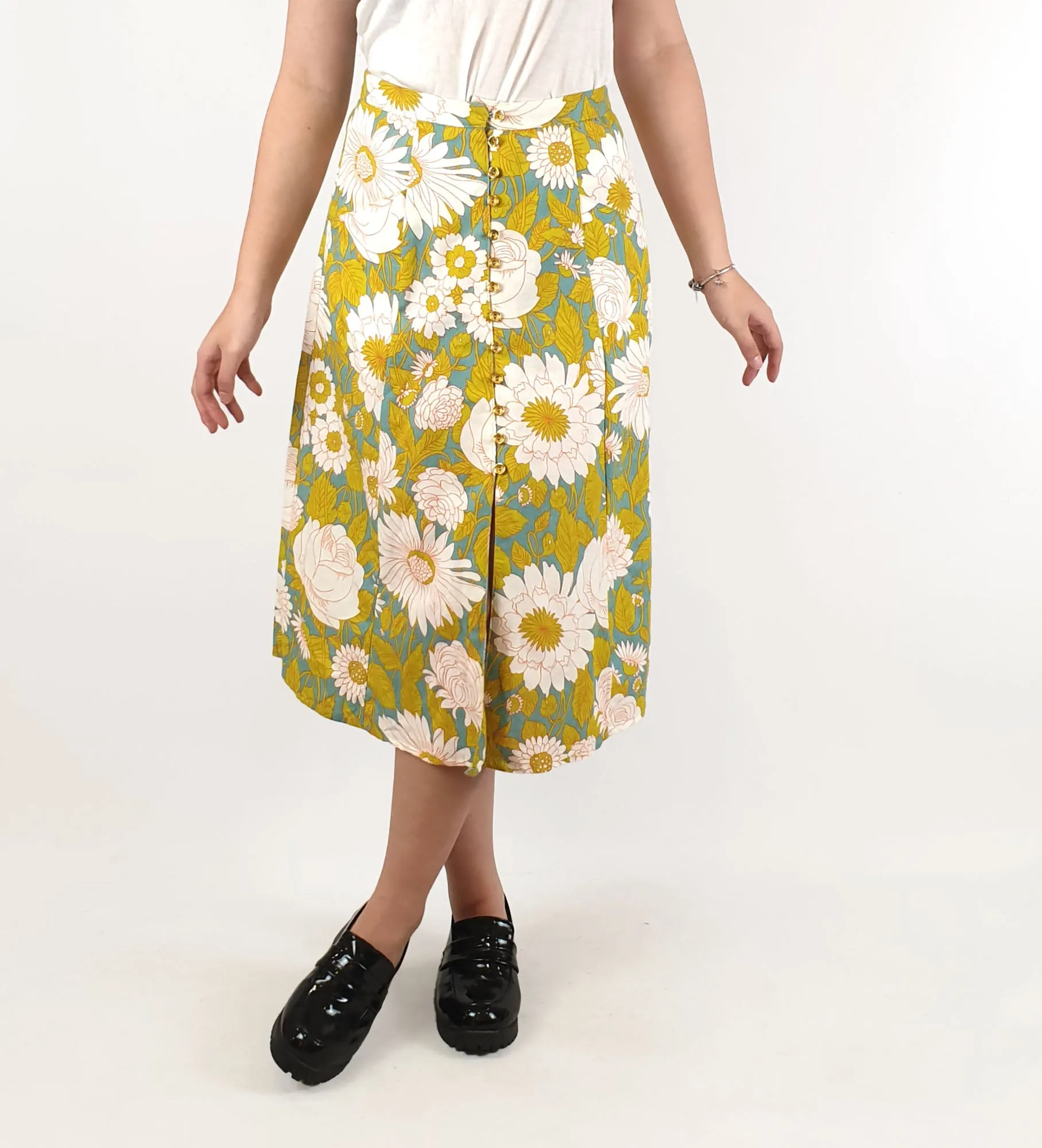 Asos vintage 60s style flower print skirt size UK6