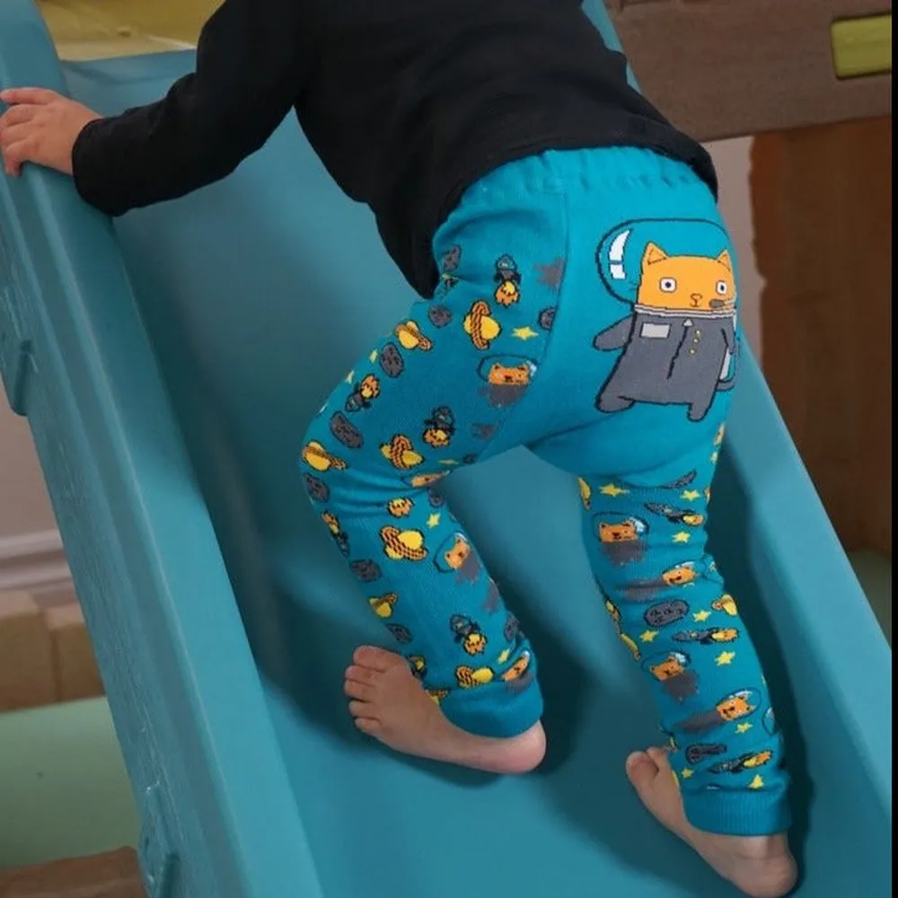 Astronaut Cat Knit Toddler Leggings