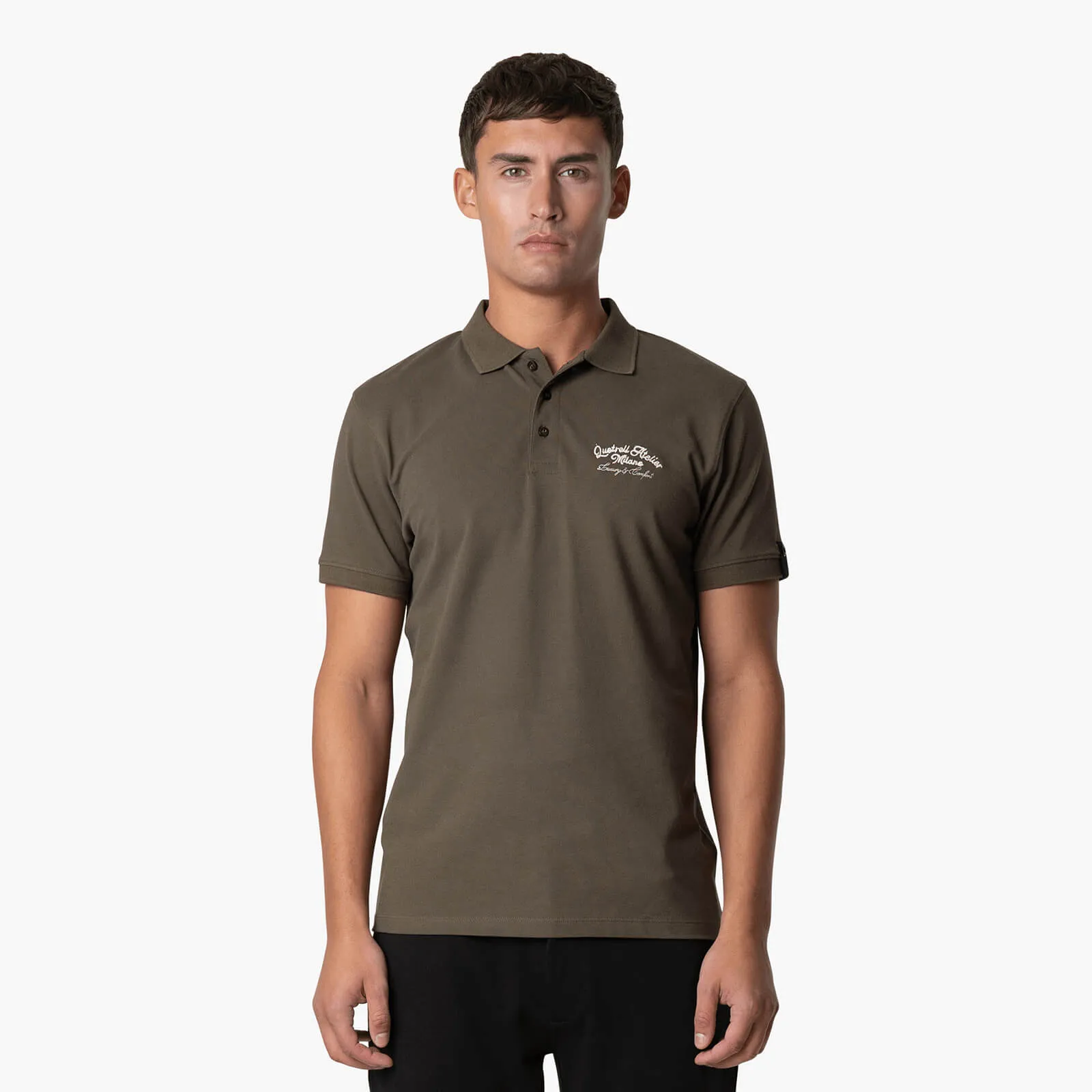 ATELIER MILANO CHAIN POLO | ARMY/OFF WHITE