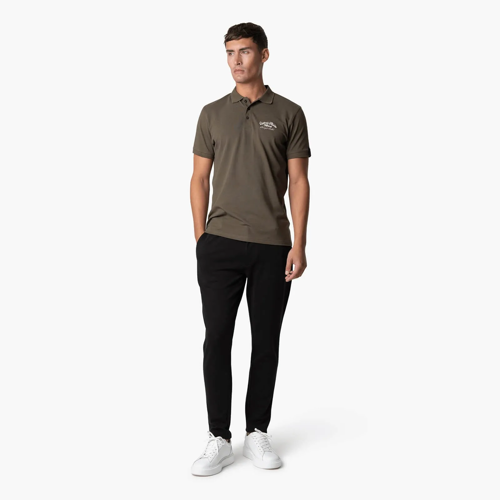 ATELIER MILANO CHAIN POLO | ARMY/OFF WHITE