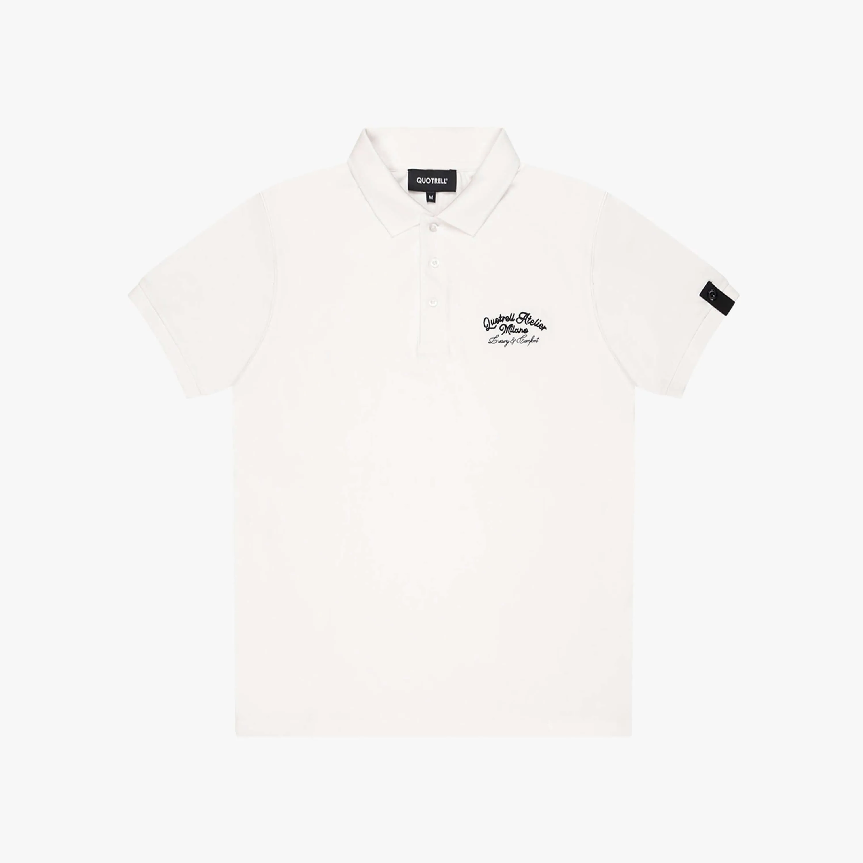 ATELIER MILANO CHAIN POLO | WHITE/BLACK