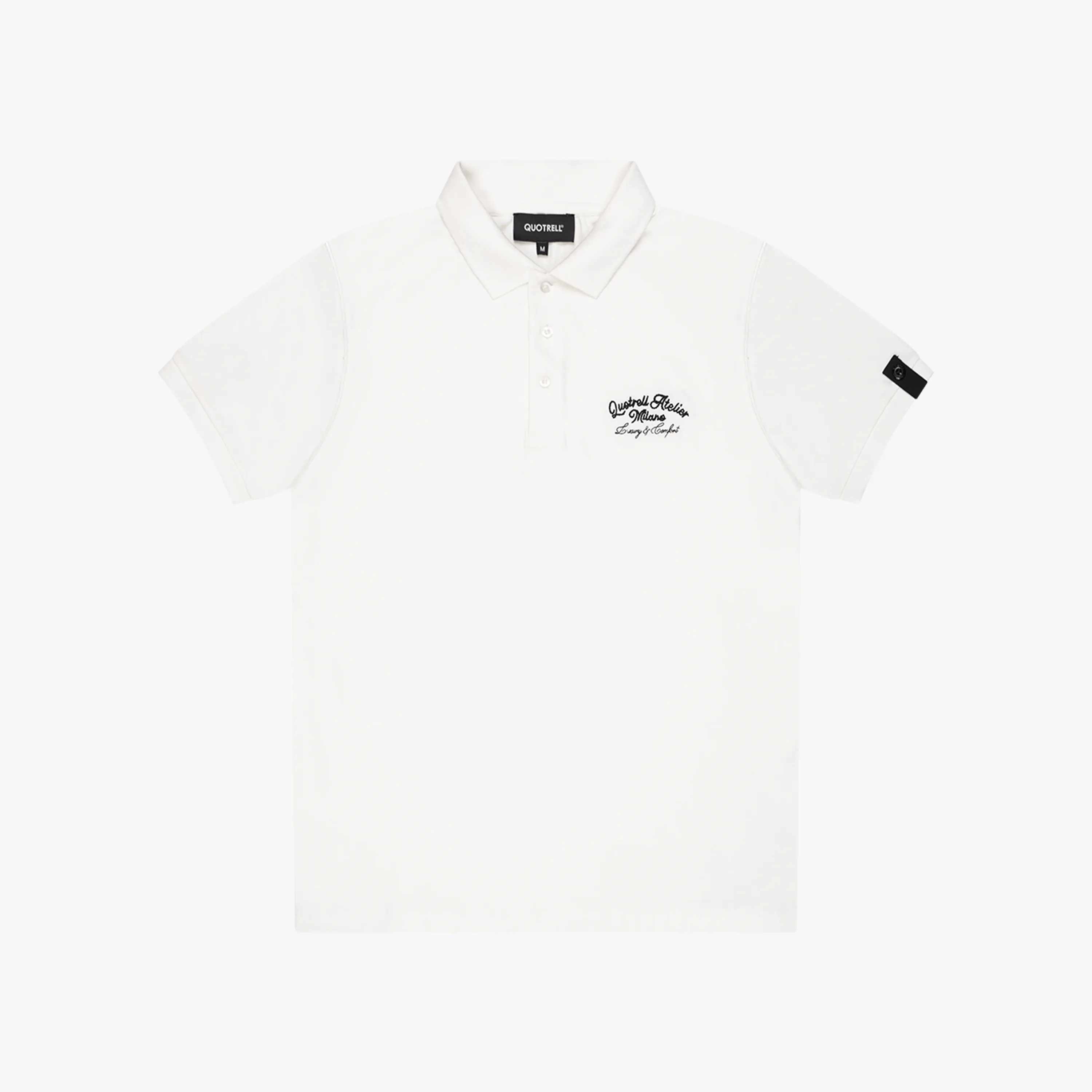ATELIER MILANO CHAIN POLO | WHITE/BLACK